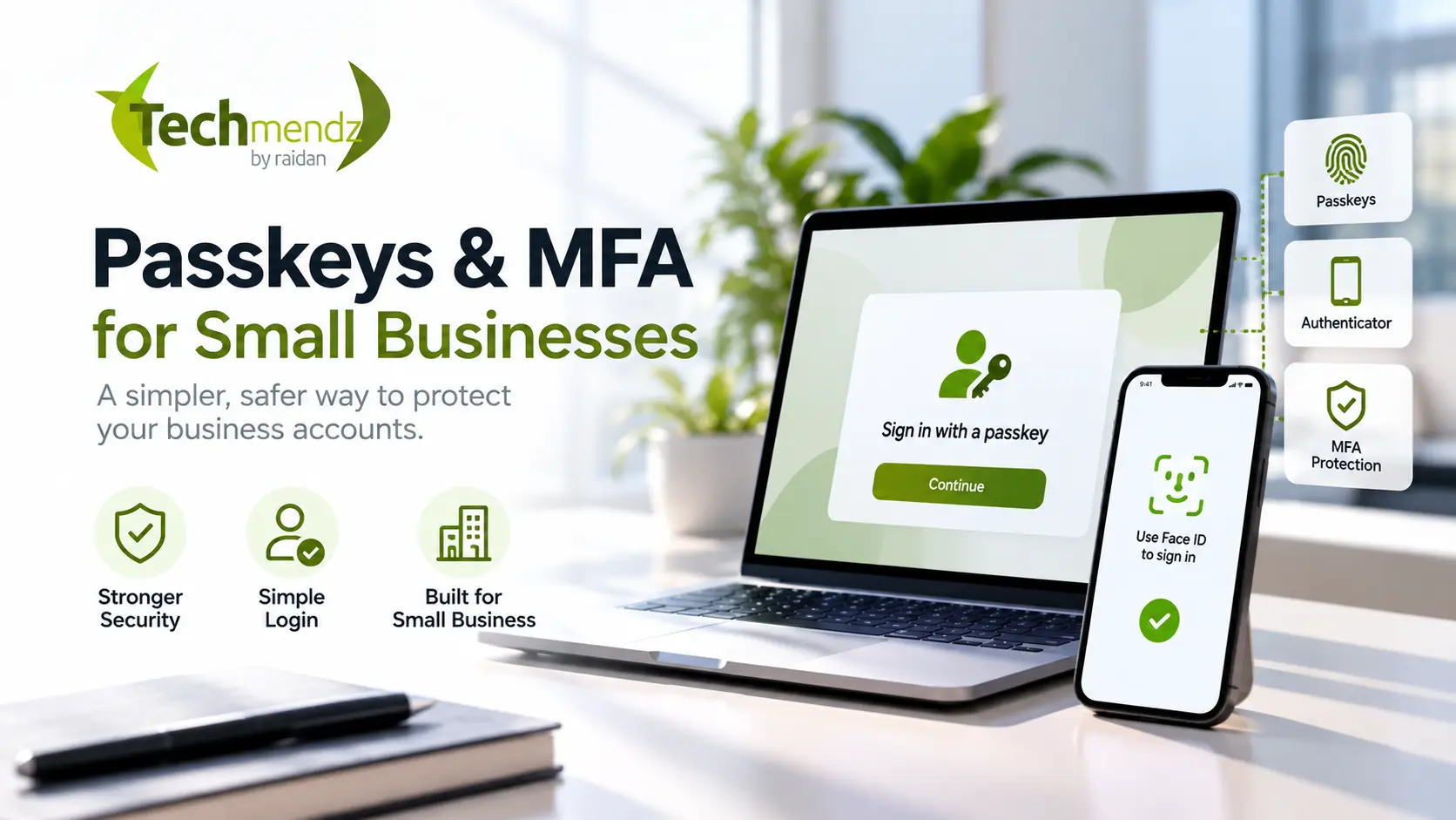 Passwords Aren’t Enough: A Practical MFA and Passkey Guide for Small Businesses